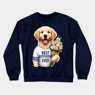 Golden Retriever Best Boyfriend Ever Crewneck Sweatshirt